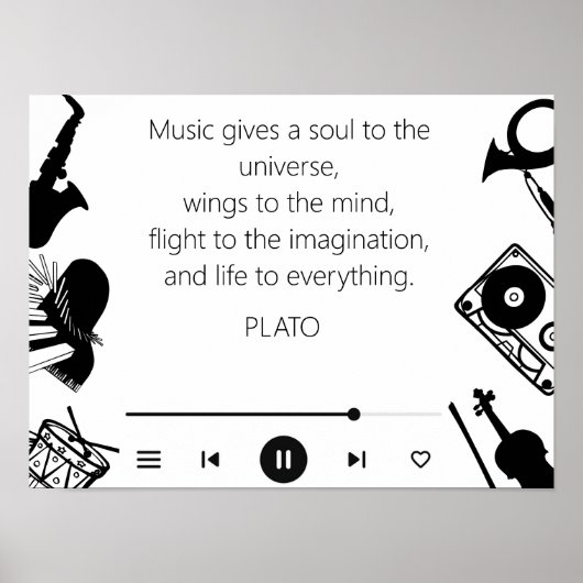 Poster Citation de musique (Devant)