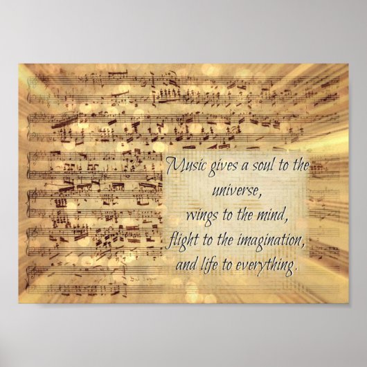 Poster Citation de musique (Devant)