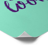 Poster Citation de musique Lettrage de calligraphie Poste (Coin)