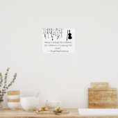 Poster Citation de musique Rachmaninoff (Cuisine)