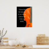 Poster Citation de musique violon et alto (Cuisine)