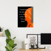 Poster Citation de musique violon et alto (Bureau à domicile)