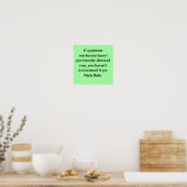 Poster citation de neils bohr (Cuisine)