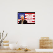 Poster Citation de Newt Gingrich - "Le peuple américain.. (Cuisine)