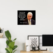 Poster Citation De Newt Gingrich - "Pour Sauver L'Amériqu (Bureau à domicile)