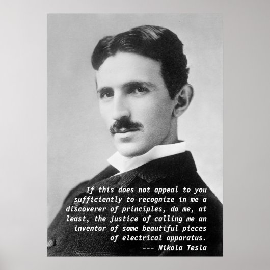 Poster Citation de Nikola Tesla (Devant)