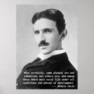 Poster Citation de Nikola Tesla