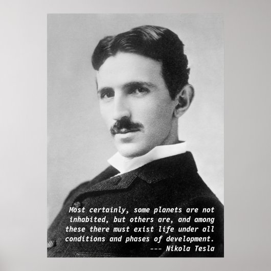 Poster Citation de Nikola Tesla (Devant)