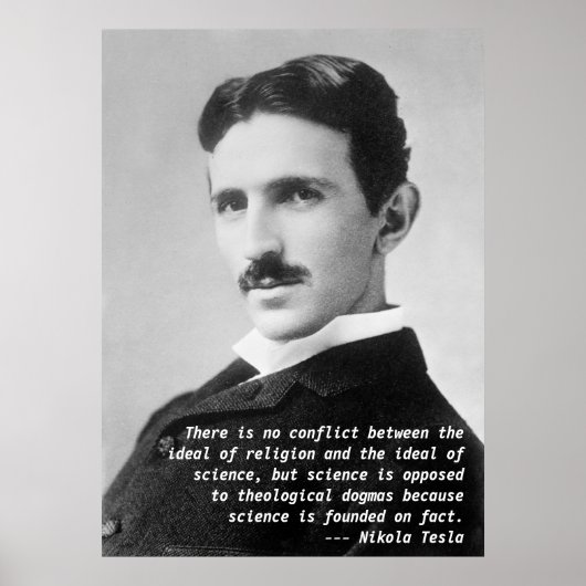 Poster Citation de Nikola Tesla (Devant)