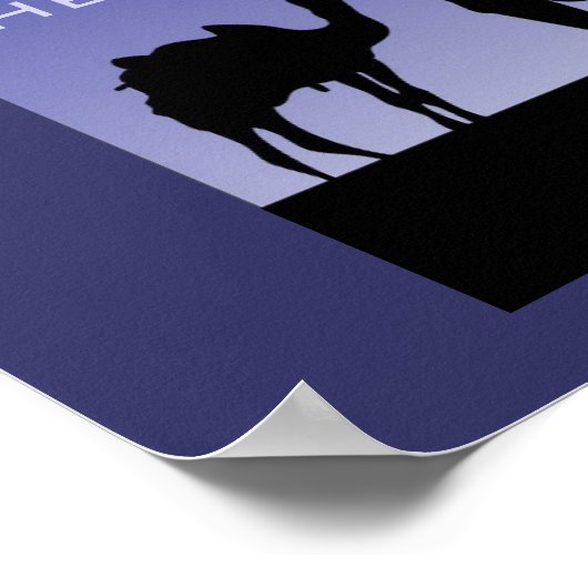 Poster Citation de Noël avec 3 hommes sages (Coin)