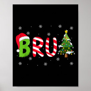 Poster Citation de Noël Bruh Frère Drôle Hommes Garçons B