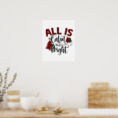 Poster Citation de Noël du Motif de Noël (Cuisine)