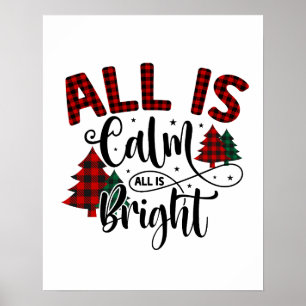 Poster Citation de Noël du Motif de Noël