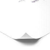 Poster Citation de nom personnalisé Papillon Fleur sauvag (Coin)