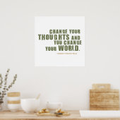 Poster Citation de Norman Vincent Peale (Cuisine)