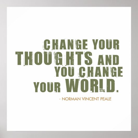 Poster Citation de Norman Vincent Peale (Devant)
