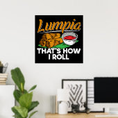 Poster Citation de nourriture philippine Lumpia (Bureau à domicile)