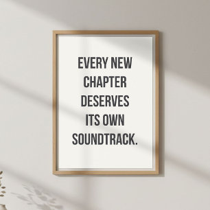 Poster Citation de nouveaux départs, Motivationnel