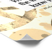 Poster Citation de paix de Gandhi sur la conception des s (Coin)