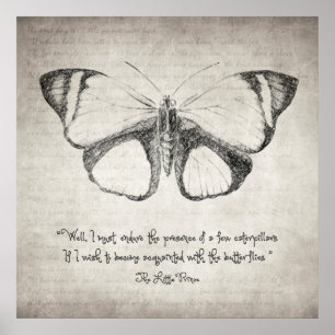 Poster Citation de papillon