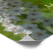 Poster Citation de patient Fleur blanche Inspiration (Coin)