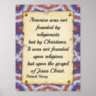 Poster Citation de Patrick Henry America