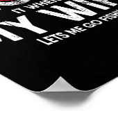 Poster Citation De Pêche Drôle Mens Pour Pêcheur Et Padou (Coin)