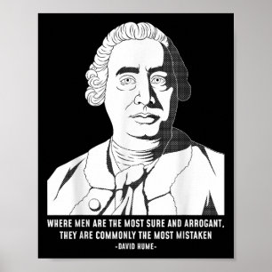 Poster Citation de philosophie sceptique David Hume