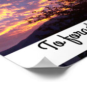 Poster Citation de photo du coucher de soleil violet Post (Coin)