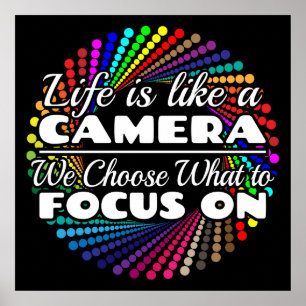 Poster Citation de photographe - La vie comme un appareil