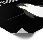 Poster Citation de pingouin drôle penseur indépendant arc (Coin)