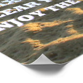 Poster Citation de plage sur une plage de sable Photo (Coin)