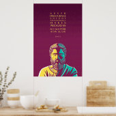 Poster Citation de Platon : Progrès (Cuisine)