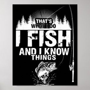 Poster Citation de poisson drôle c'est ce que font les po