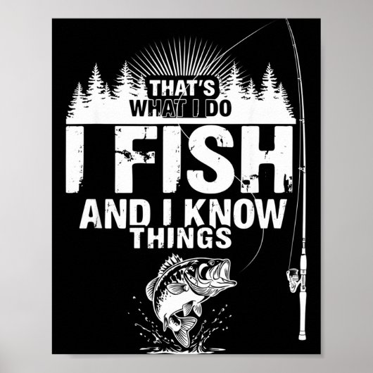 Poster Citation de poisson drôle c'est ce que font les po (Devant)