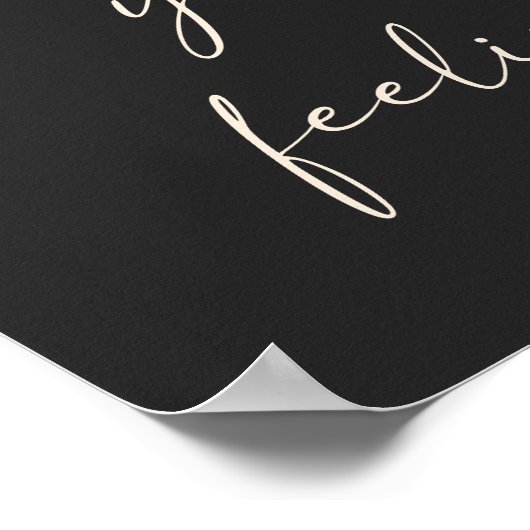 Poster Citation de position optimisée en noir (Coin)