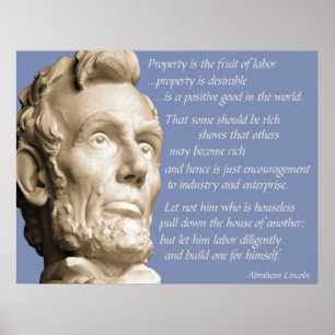 Poster Citation de propriété de Lincoln