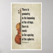 Poster Citation de Pythagoras (Devant)