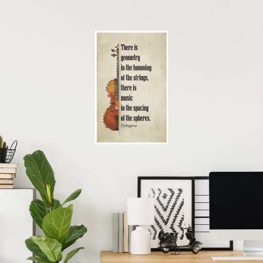 Poster Citation de Pythagoras (Bureau à domicile)