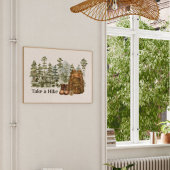 Poster Citation de randonnée à Mountain Outdoor