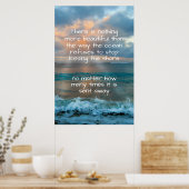 Poster Citation de résistance à la marée basse du coucher (Cuisine)