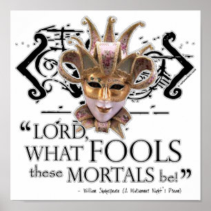 Poster Citation de rêve de la nuit d'été