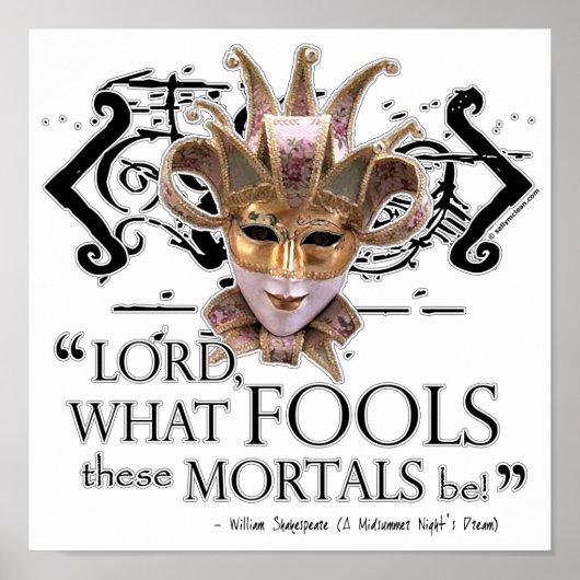 Poster Citation de rêve de la nuit d'été (Devant)