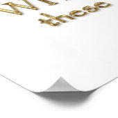 Poster Citation de rêve de la nuit d'été (version or) (Coin)