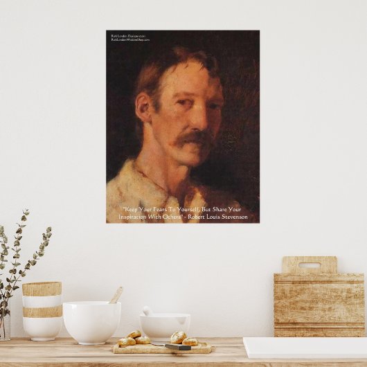 Poster Citation de Robert Lewis Stevenson (Cuisine)