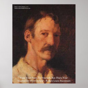 Poster Citation de Robert Lewis Stevenson