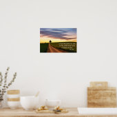 Poster Citation de route de terre, Campagne (Cuisine)