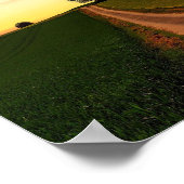 Poster Citation de route de terre, Campagne (Coin)