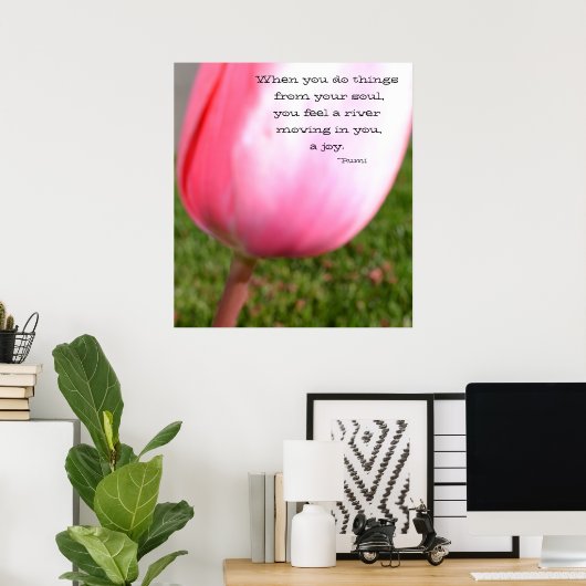 Poster Citation de Rumi (Bureau à domicile)