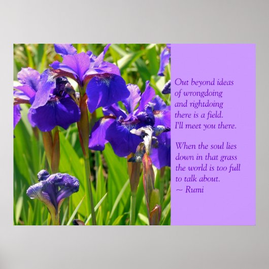Poster Citation de Rumi (Devant)